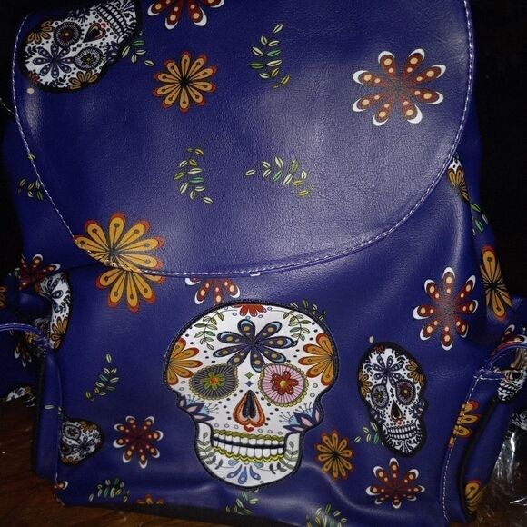 Day of The Dead Sugar Skull Backpack - Picture 1 of 5